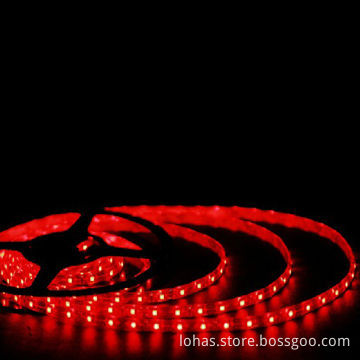 Red Flexible LED Strips, SMD3528, 6-7lm/LED, 60-piece LED/m, CE Mark and RoHS,wide angle,low decay.